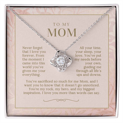 Blush Love You Forever Mom Necklace