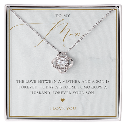 Mother Of The Groom From Son Necklace | The Love Between Marble & Gold