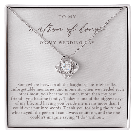 Matron Of Honor Necklace | Elegant Pearlescence