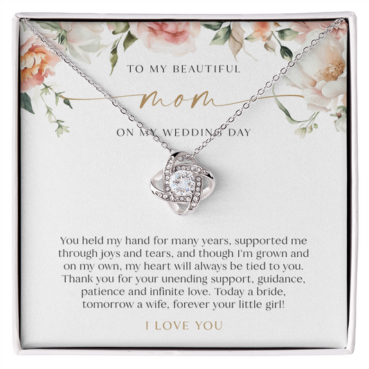 Mother Of The Bride Gift - Love Knot Necklace