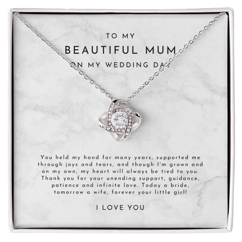 Mum Of The Bride Gift - Love Knot Necklace