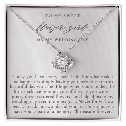 Flower Girl Necklace | Elegant Pearlescence