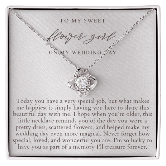 Flower Girl Necklace | Elegant Pearlescence