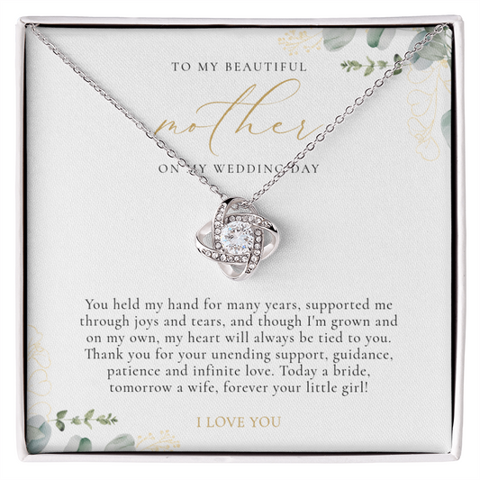Mother Of The Bride Gift - Love Knot Necklace