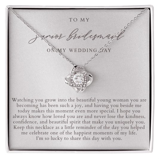 Junior Bridesmaid Necklace | Elegant Pearlescence