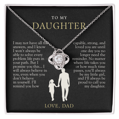 To My Daughter | Always Proud Black & Gold