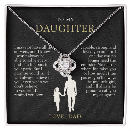 To My Daughter | Always Proud Black & Gold