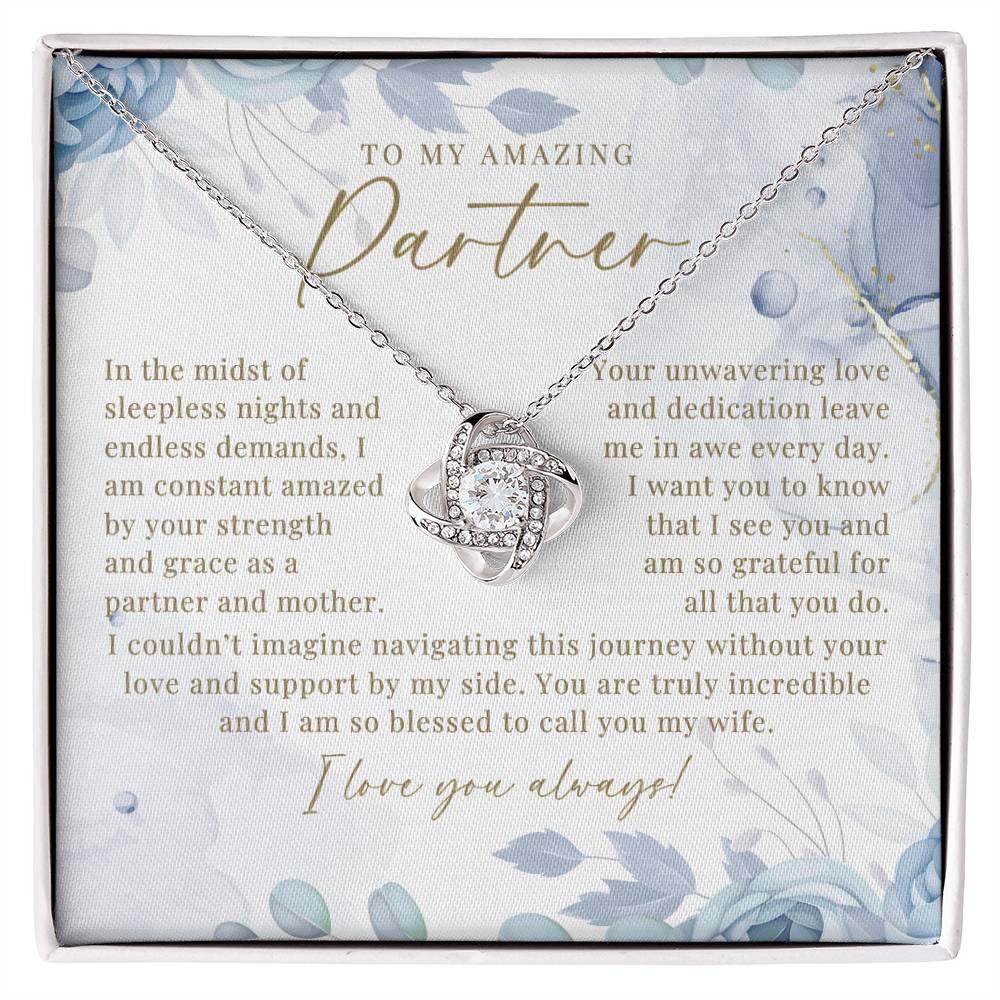 Dusty Blue Partner & Mother Necklace