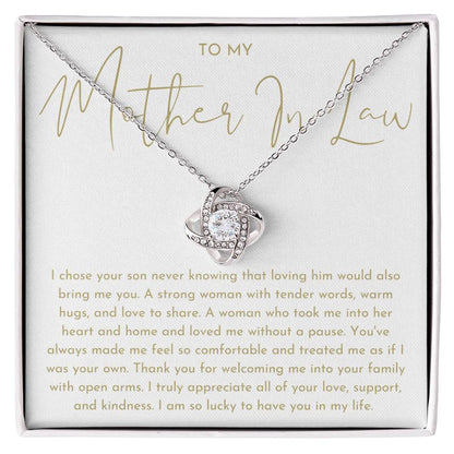 Mother In Law Gift - Love Knot Necklace