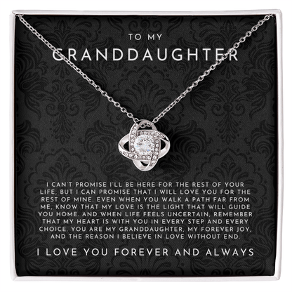 To My Granddaughter Necklace