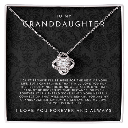 To My Granddaughter Necklace