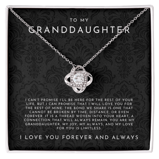 To My Granddaughter Necklace