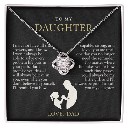 To My Daughter From Dad | Always Proud Black & Gold