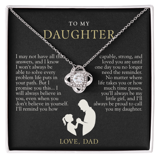 To My Daughter From Dad | Always Proud Black & Gold