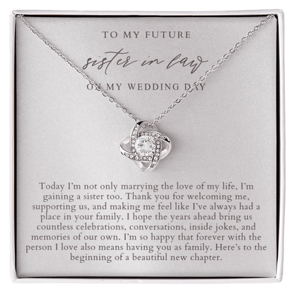 Future Sister In Law Necklace | Elegant Pearlescence