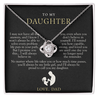 To My Daughter from Dad | Always Proud Black & Gold