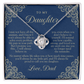 To My Daughter From Dad | Always My Little Girl Navy & Gold