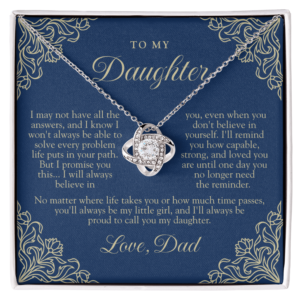 To My Daughter From Dad | Always My Little Girl Navy & Gold