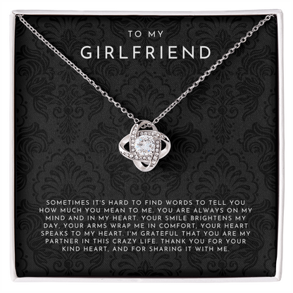 To My Girlfriend - Love Knot Necklace