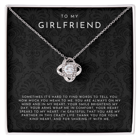 To My Girlfriend - Love Knot Necklace