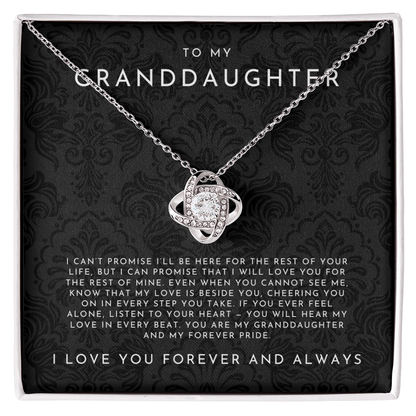 To My Granddaughter Necklace