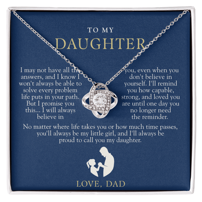 To My Daughter From Dad | Always Proud Navy & Gold
