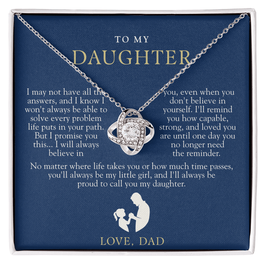 To My Daughter From Dad | Always Proud Navy & Gold