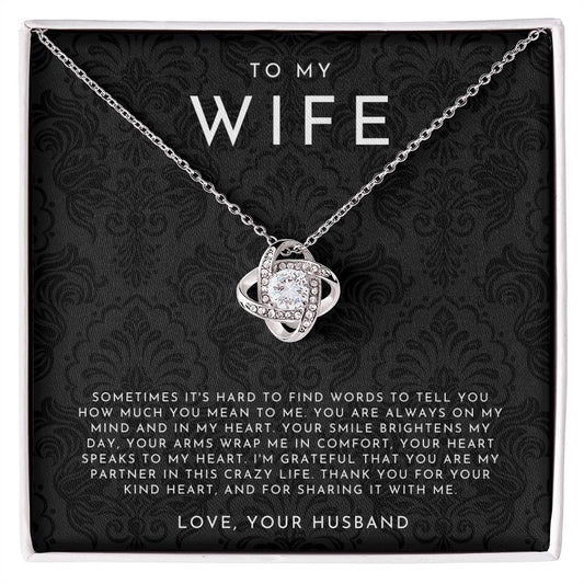 Wife Love Knot Necklace