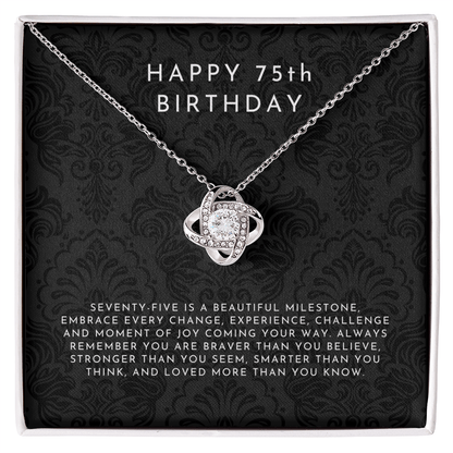 Happy 75th Birthday Gift, 75th Birthday Gift Ideas Necklace