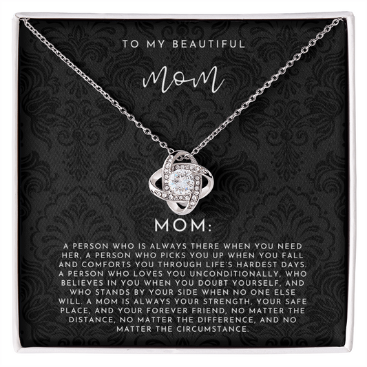 To My Mom Definition Necklace