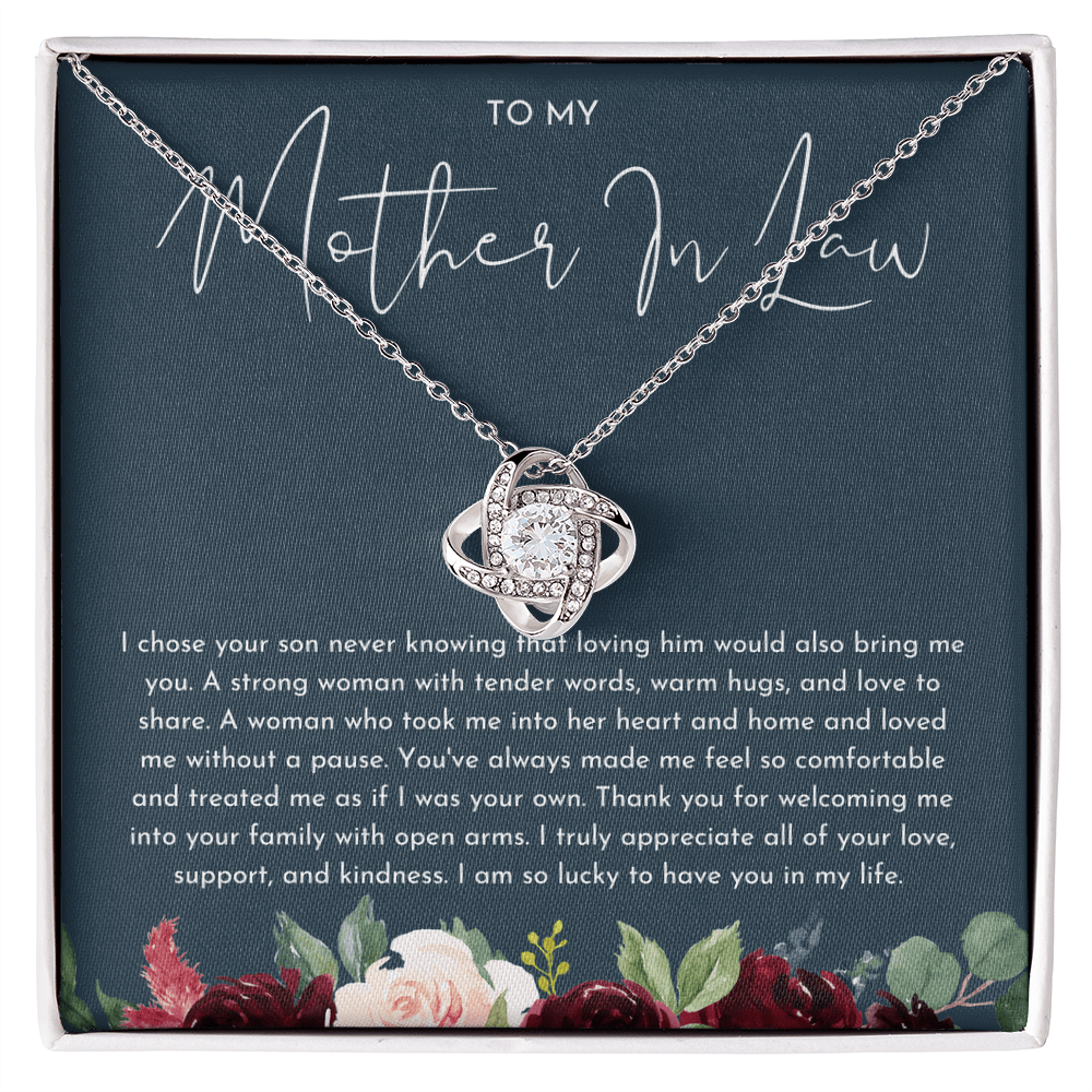 To My Mother In Law - Love Knot Necklace