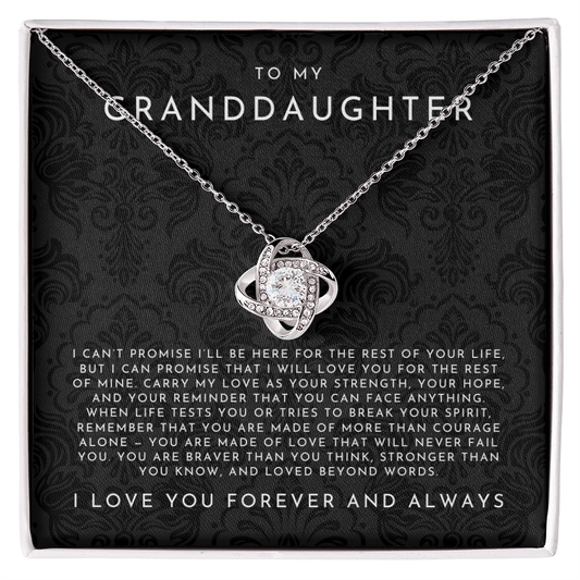 To My Granddaughter Necklace