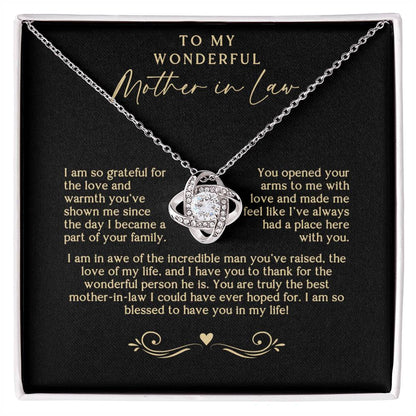 Black and Gold Mother In Law Necklace