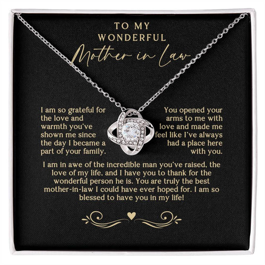 Black and Gold Mother In Law Necklace