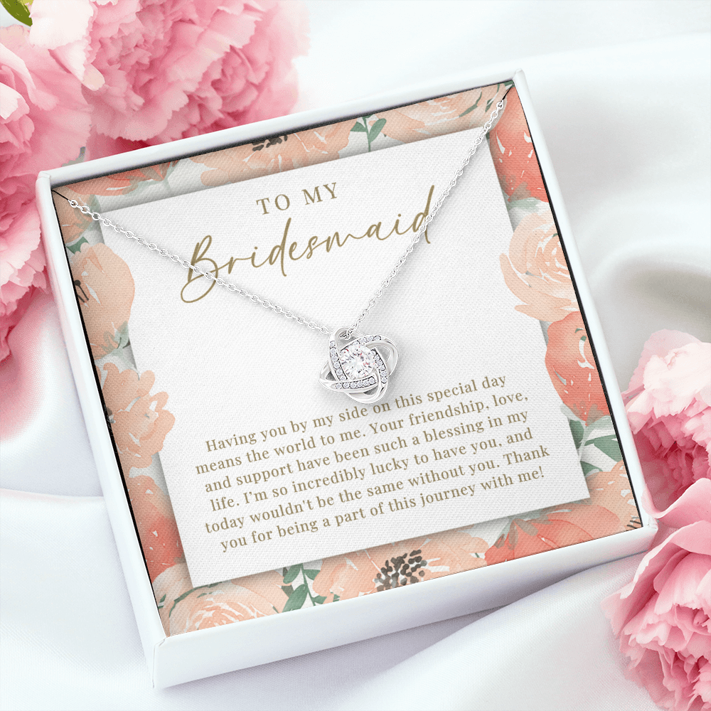 Bridesmaid Necklace | Such A Blessing Peachy Floral
