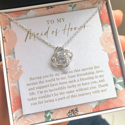 Maid Of Honor Necklace | Such A Blessing Peachy Floral