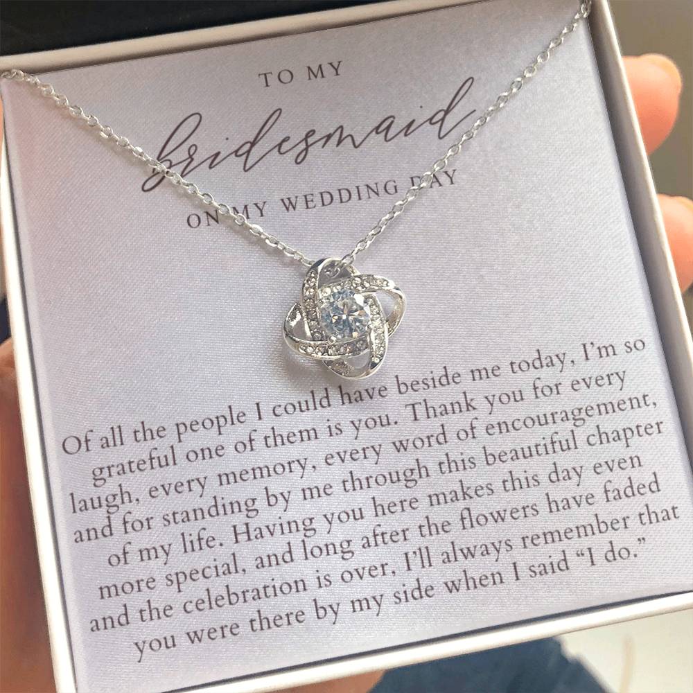 Bridesmaid Wedding Day Necklace | Elegant Pearlescence