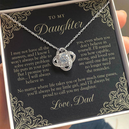 To My Daughter From Dad | Always My Little Girl Black & Gold