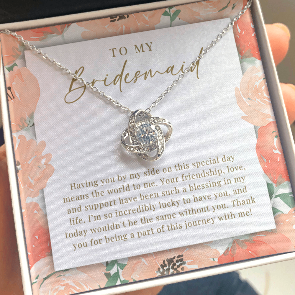 Bridesmaid Necklace | Such A Blessing Peachy Floral