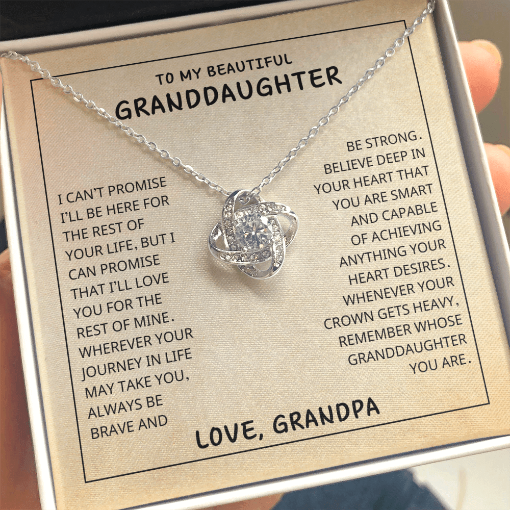 To My Granddaughter Necklace From Grandpa