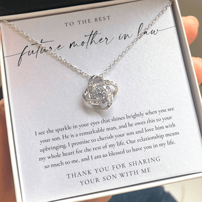 Future Mother In Law Gift - Love Knot Necklace