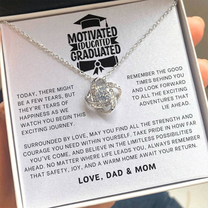 Motivated Educated Graduated Necklace