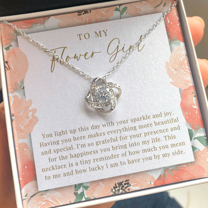 Flower Girl Necklace | Sparkle & Joy Peachy Floral