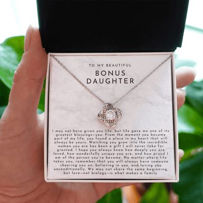 To My Bonus Daughter (A Place In My Heart) White Marble