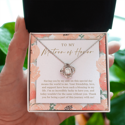 Matron Of Honor Necklace | Such A Blessing Peachy Floral