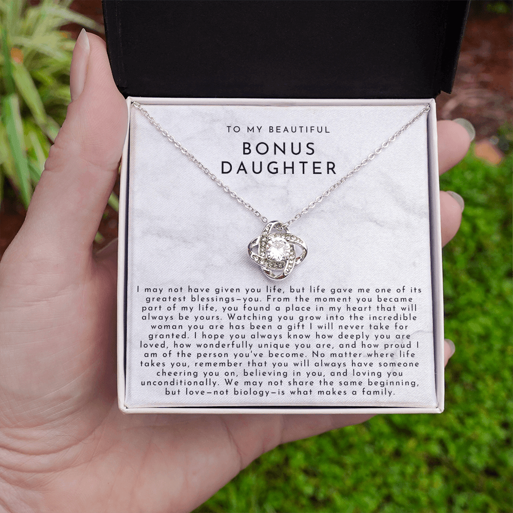 To My Bonus Daughter (A Place In My Heart) White Marble