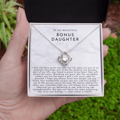To My Bonus Daughter (A Place In My Heart) White Marble