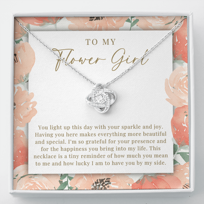 Flower Girl Necklace | Sparkle & Joy Peachy Floral