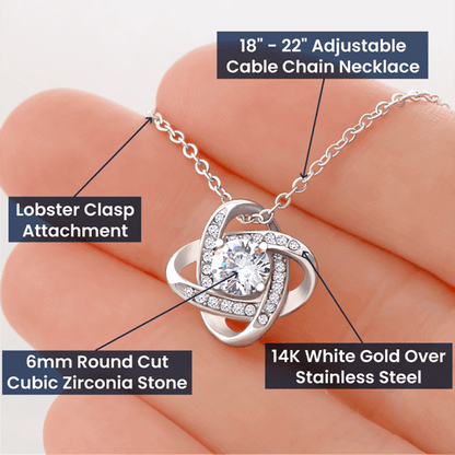 Mother Of The Bride Gift - Love Knot Necklace
