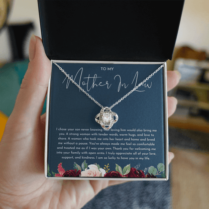 To My Mother In Law - Love Knot Necklace